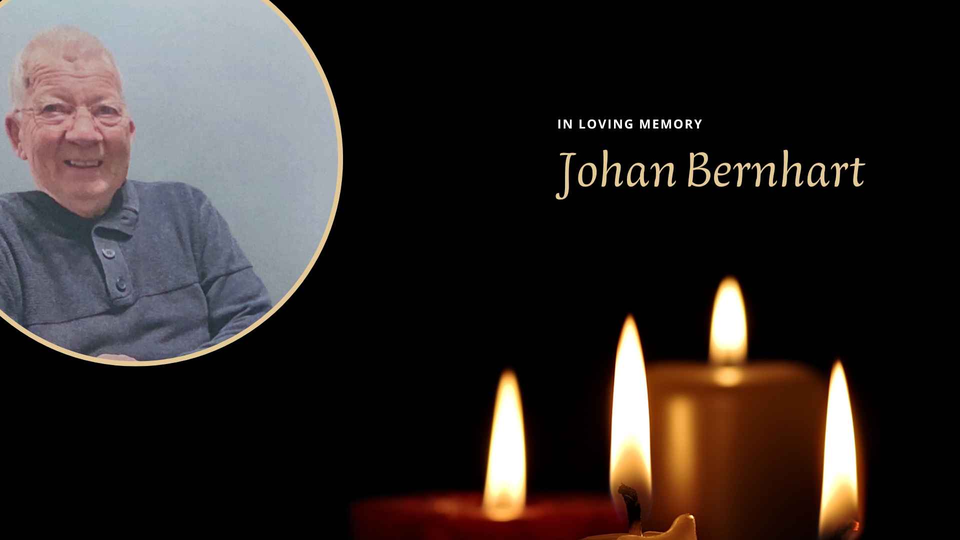 In memoriam: Johan Bernhart