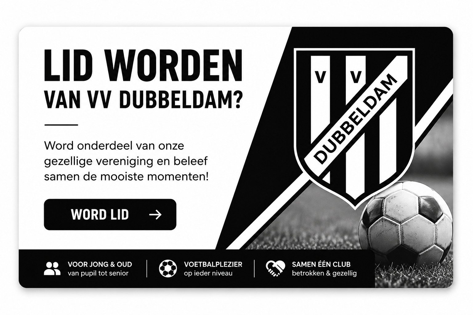 Lid worden van VV Dubbeldam