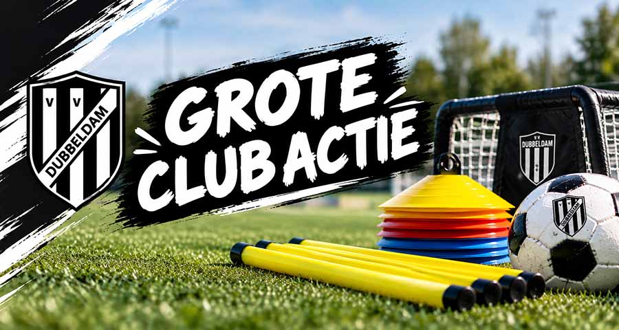 Dubbeldam gaat voor nieuw trainingsmateriaal bij Grote Club Actie