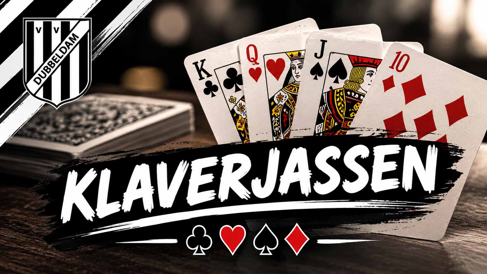 klaverjassen bij vv Dubbeldam