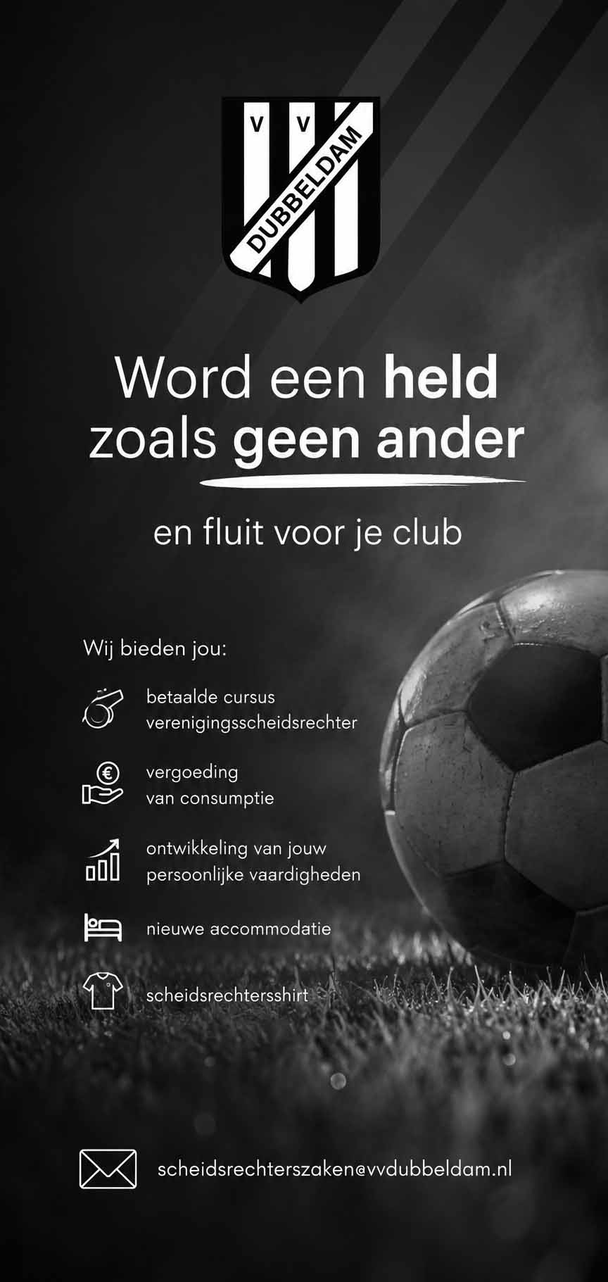 Word scheidsrechter bij VV Dubbeldam